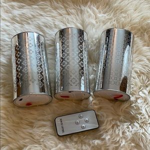 Winter Lane Illuminated Candles